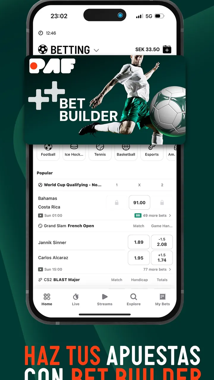 Captura oficial de la app de Paf en la App Store española