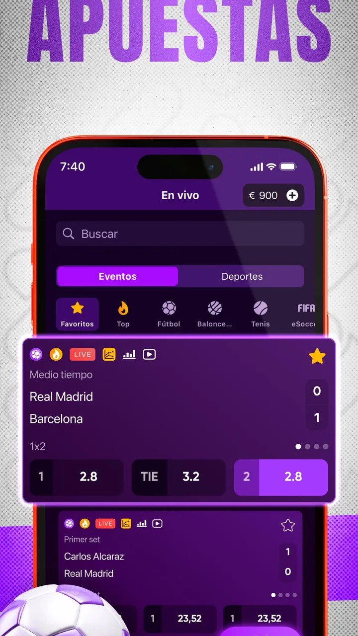 Captura oficial de la app de Tonybet en la App Store española