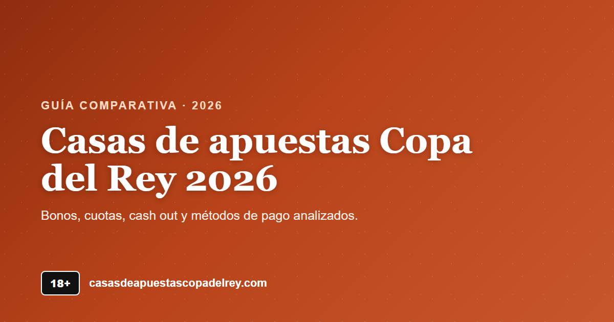 Casas de apuestas Copa del Rey